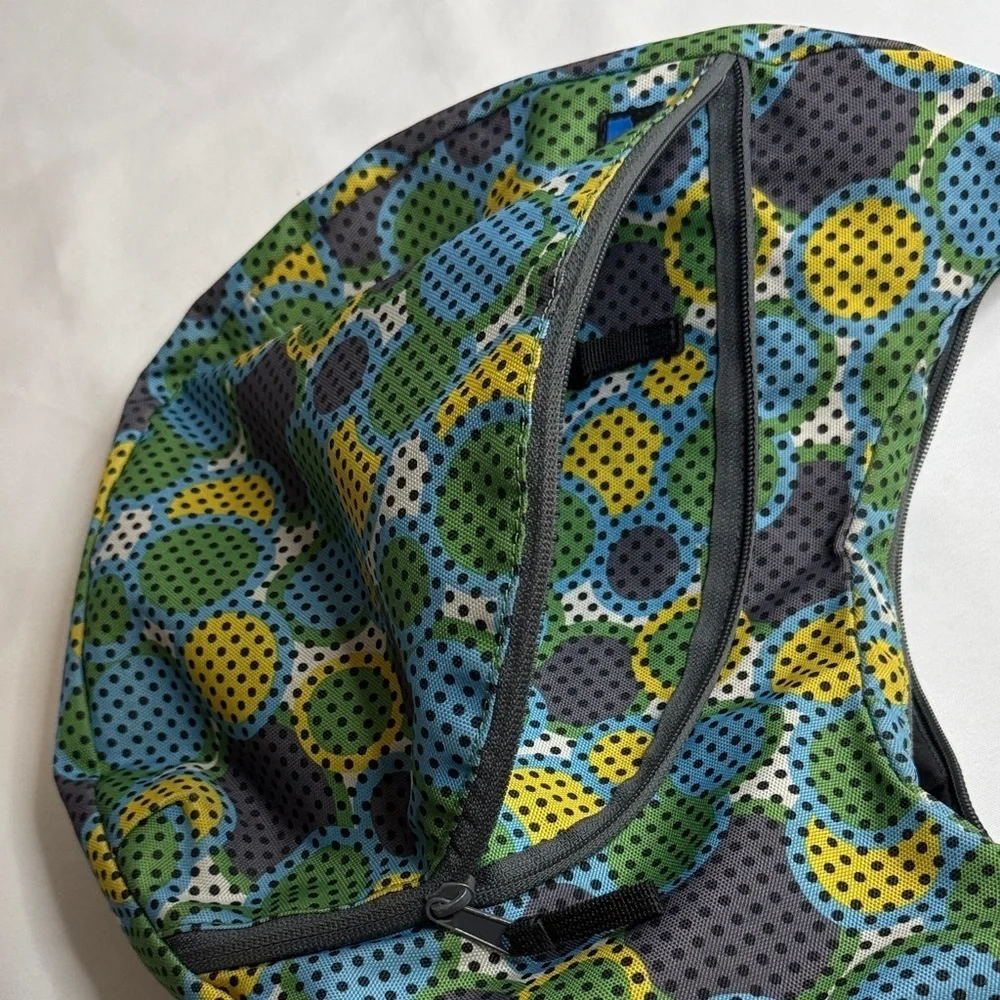 Kavu Blue and Yellow Patterned Hobo Bag - Picture 5 of 7